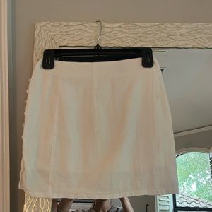 Princess Polly White Cotton Mini Skirt